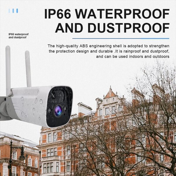 Wireless 1080P HD Surveillance Camera 135 Wide Angle IR Night Vision Remote Phone APP Control Motion Detection Alarm Cam Two-way Intercom 12000mAh Battery Rechargeable Camera with 4W Solar Panel IP66 Waterproof Home Security Protection IP Camera