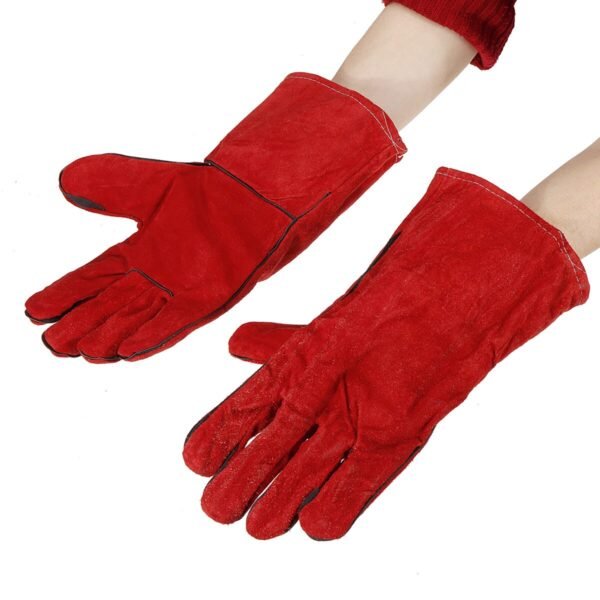 2PCS 14" Heavy Duty Gardening Welder Gloves Men Women Thorn Proof Non-Slippery Leather Work