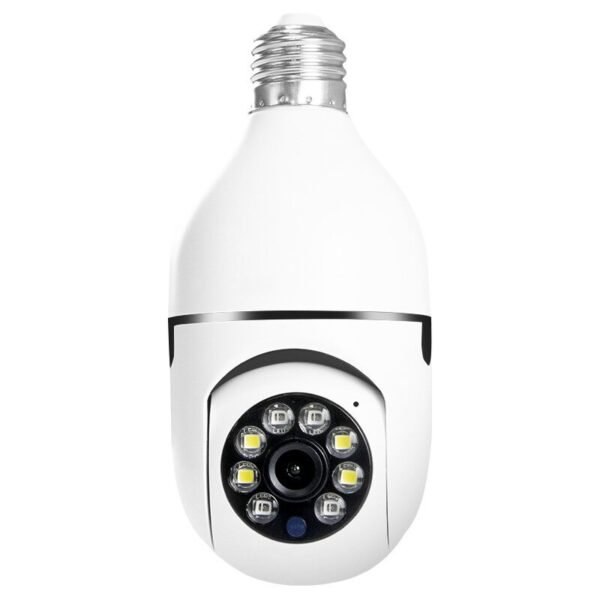 E27 Light Bulb Camera Full Color Night Vision Wireless Wifi Camera Smart Security Camera 1080P 360 Rotate Wifi IP PTZ For Outdoor Camera