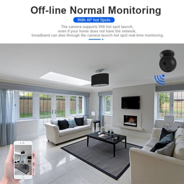 1080P Battery WiFi IP Camera Outdoor Wireless Rechargeable Security Alarm Video Cam HD Night Vision PIR Sensor Remote APP Monitoring Camera for Security home